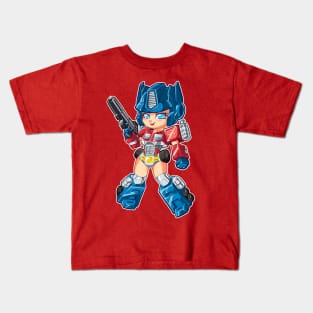 Transformer Gals: OptiMISS Prime Kids T-Shirt